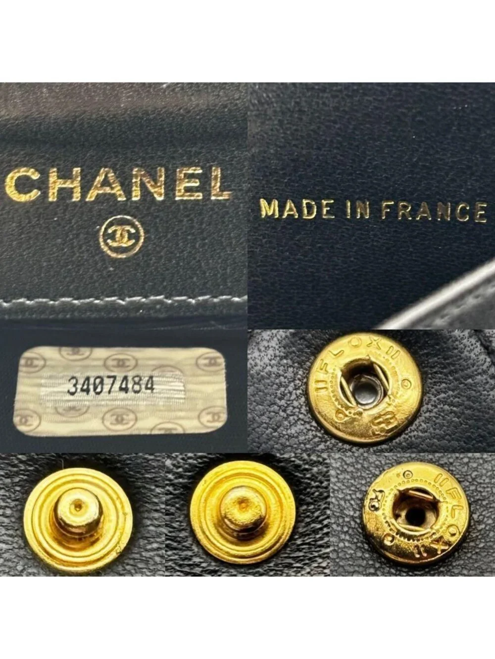 Chanel Wallet Coco Stitch Jumbo CC Logo Snap Bifold